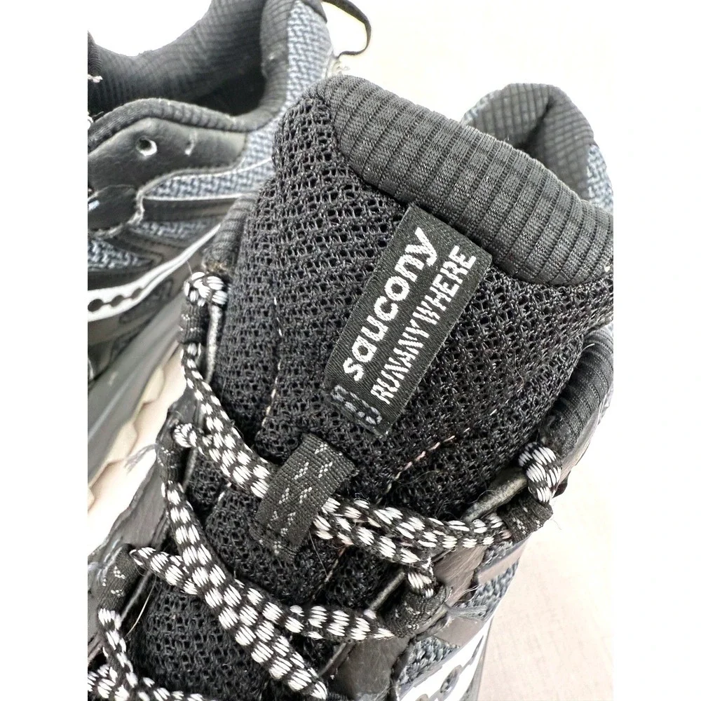 Saucony Excursion TR14 Womens Size 9.5 Black Gray Trail Running Shoes S10392-11